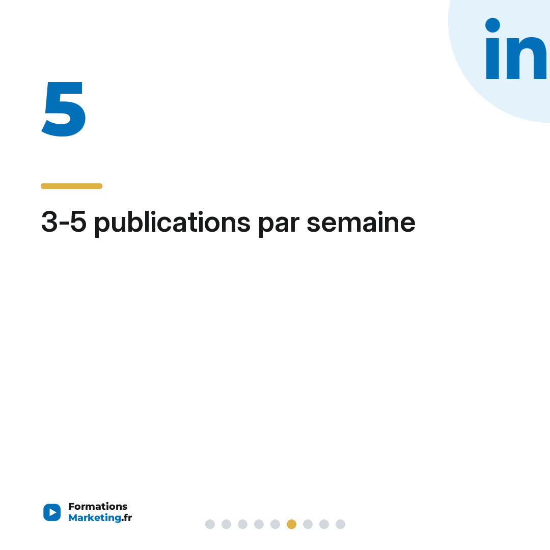 3-5 publications par semaine