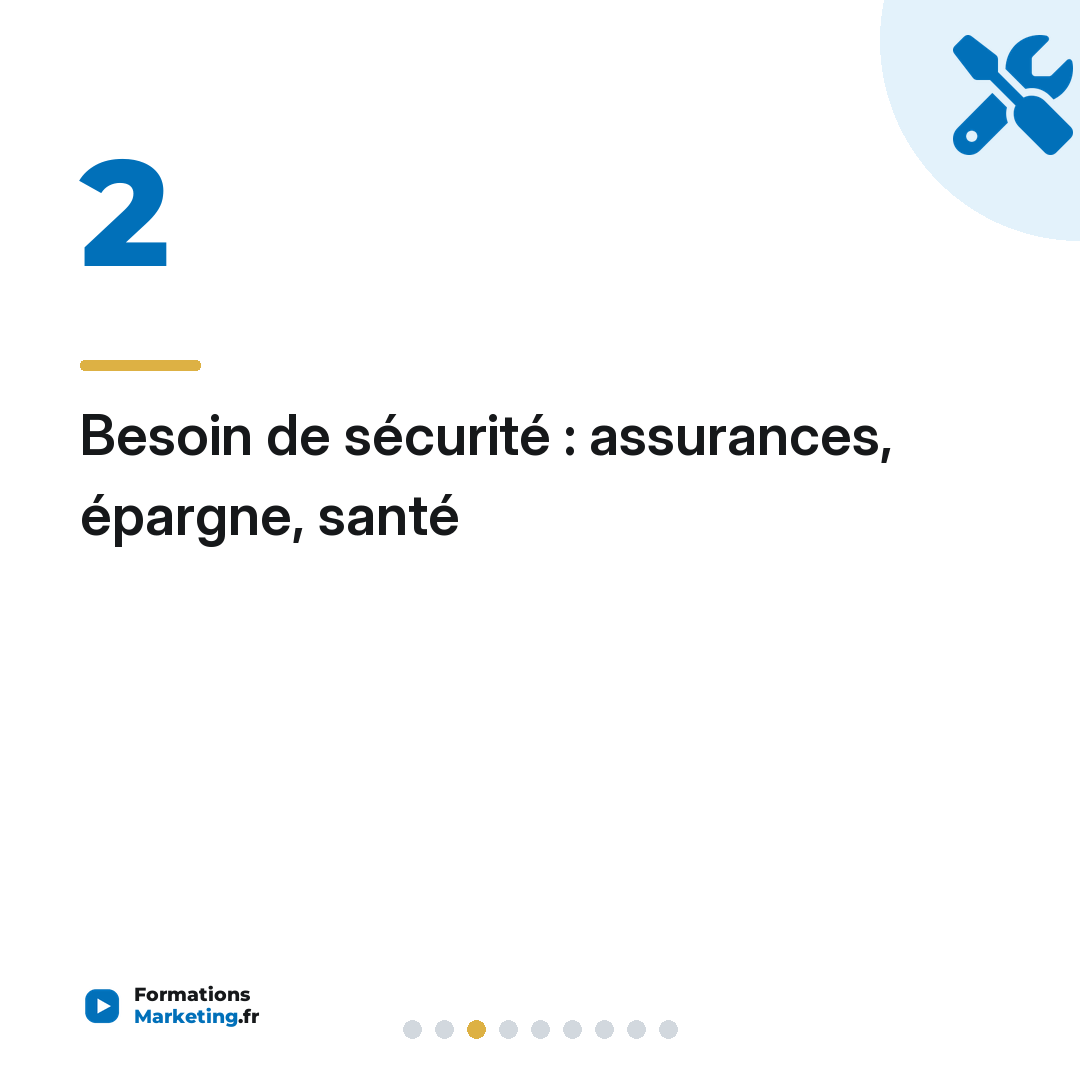 Besoin de sécurité : assurances, épargne, santé