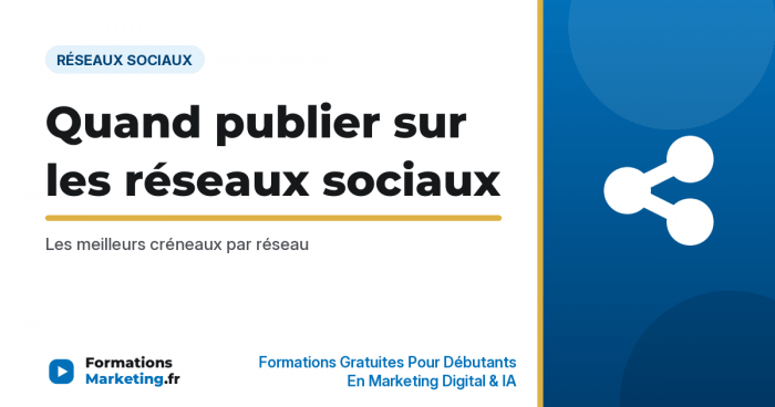 Quand publier sur les réseaux sociaux : Les meilleurs créneaux par réseau - formationsmarketing.fr