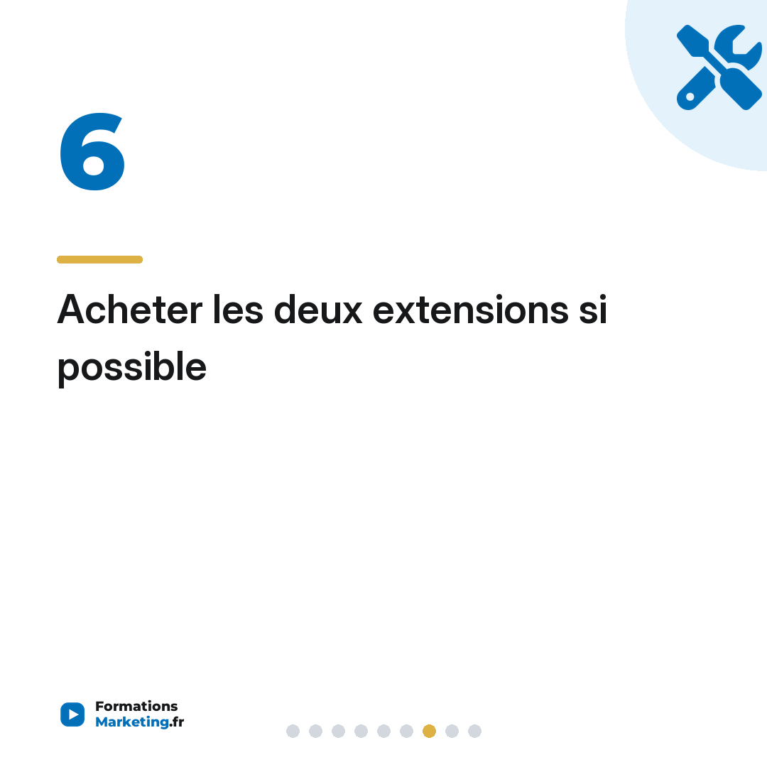 Acheter les deux extensions si possible