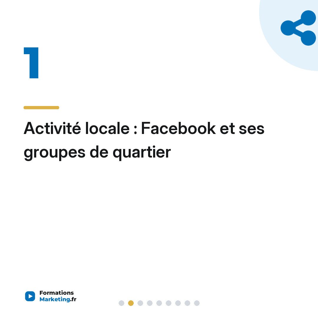 Activité locale : Facebook et ses groupes de quartier