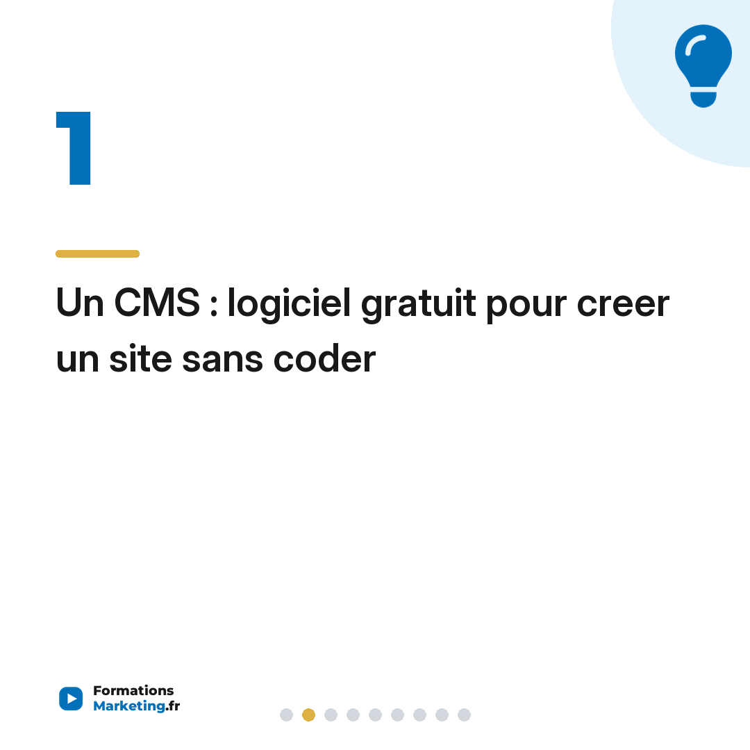 Un CMS : logiciel gratuit pour creer un site sans coder