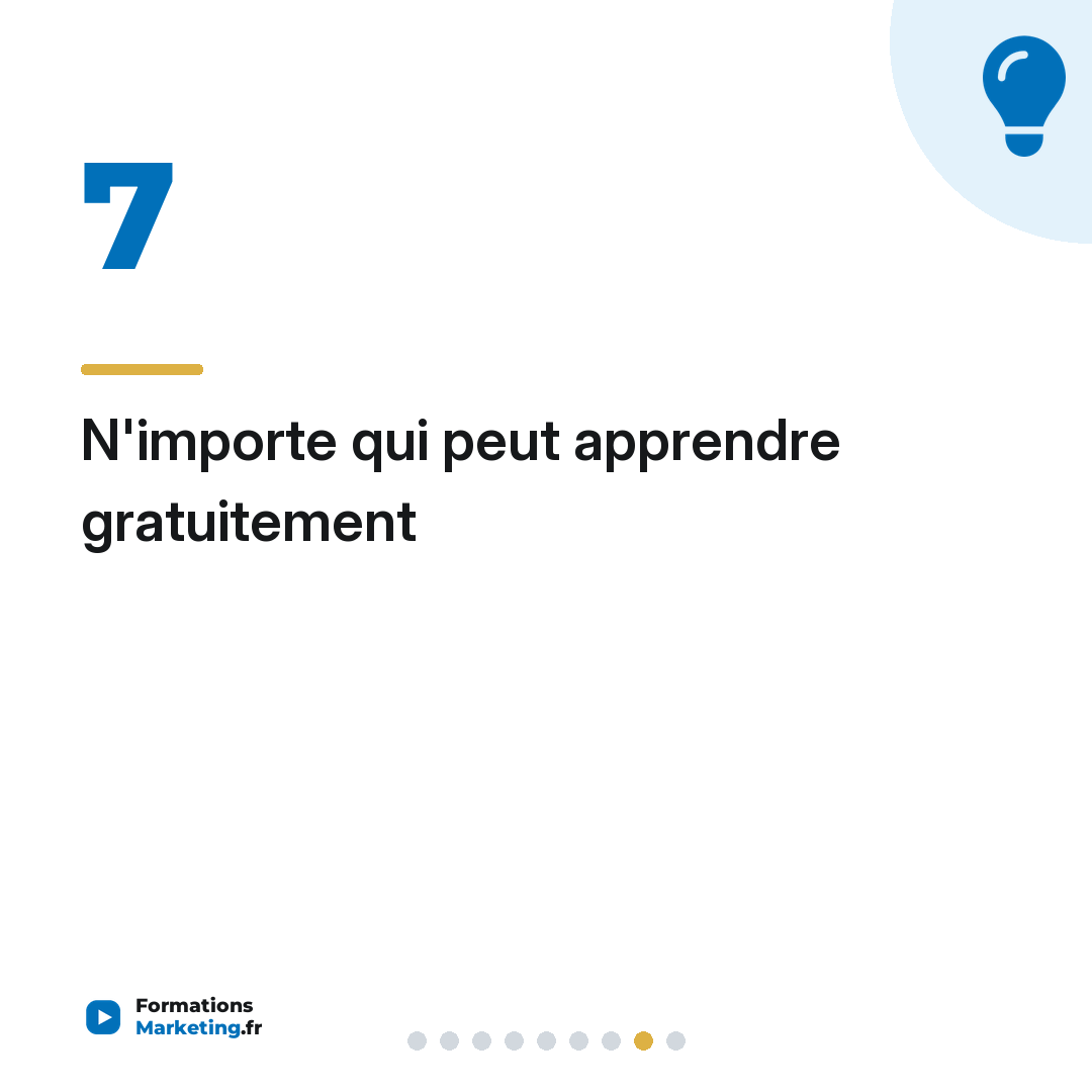 N'importe qui peut apprendre gratuitement