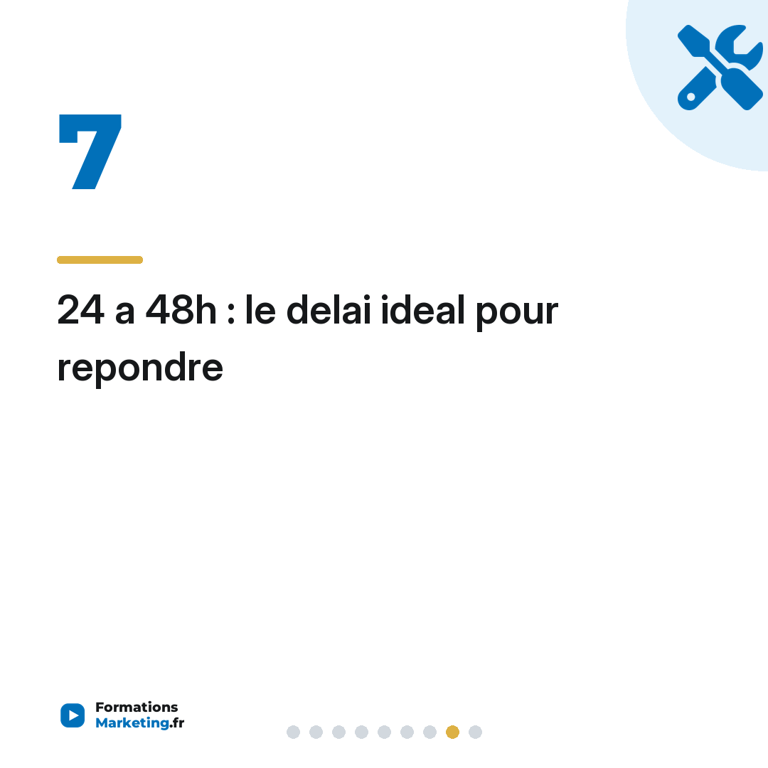 24 a 48h : le delai ideal pour repondre