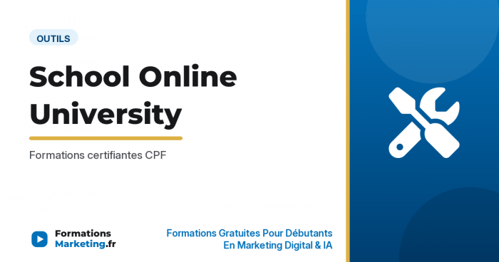 School Online University : formations certifiantes CPF - formationsmarketing.fr