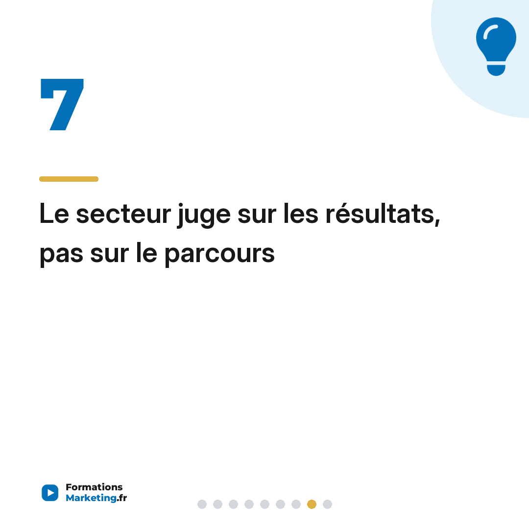 Le secteur juge sur les résultats, pas sur le parcours