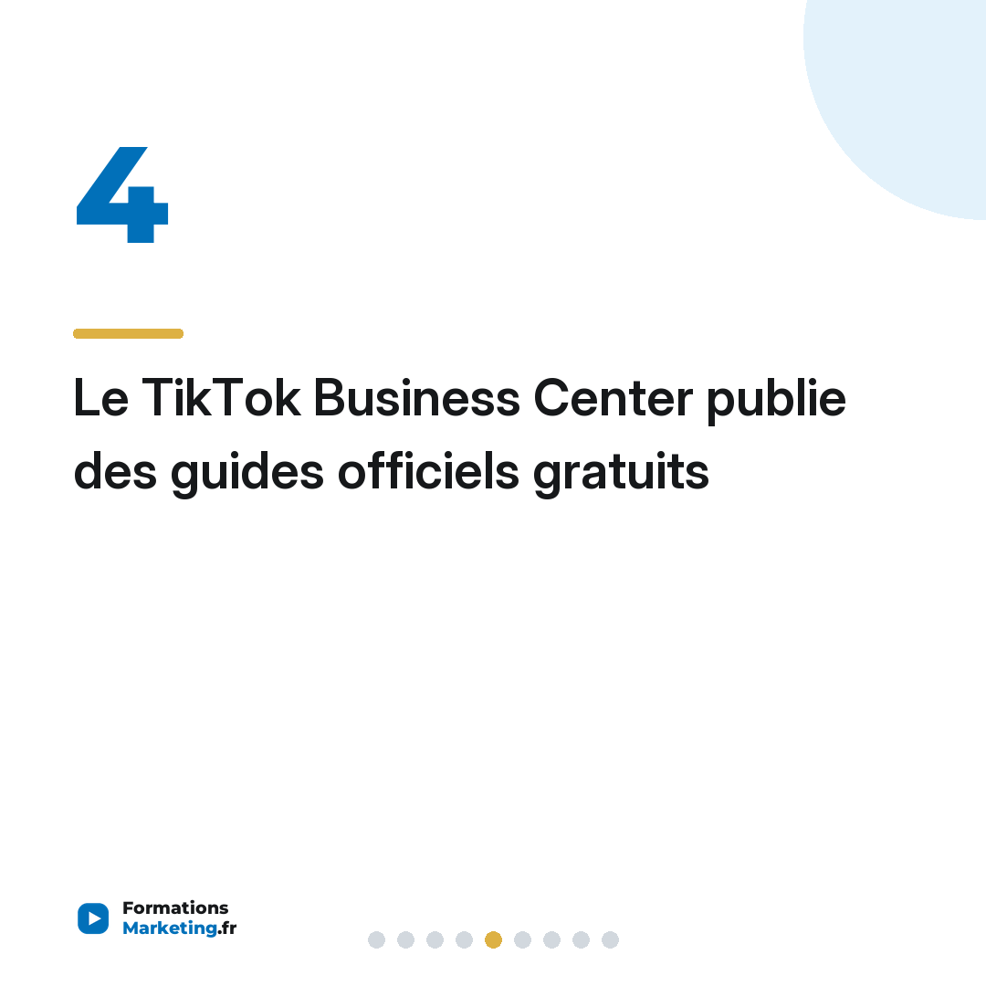 Le TikTok Business Center publie des guides officiels gratuits