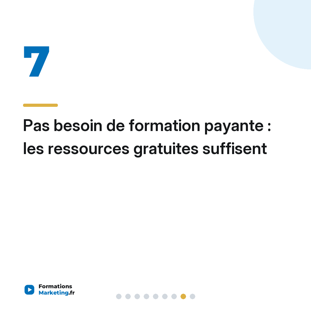 Pas besoin de formation payante : les ressources gratuites suffisent