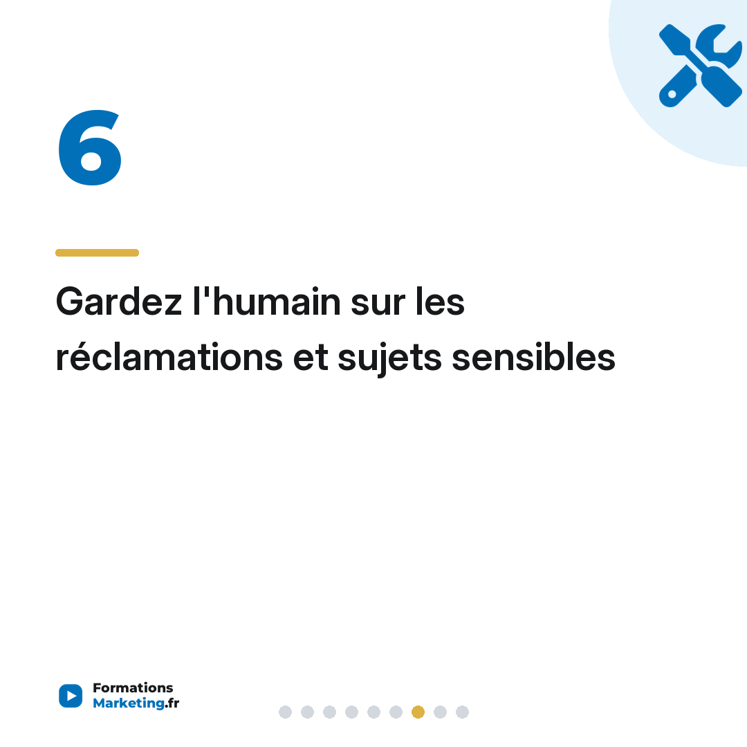 Gardez l'humain sur les réclamations et sujets sensibles