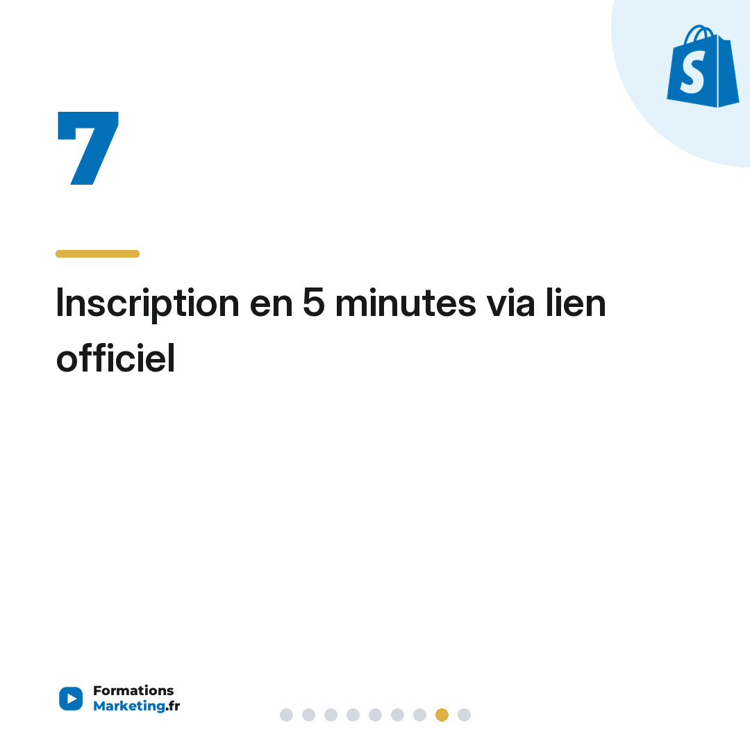 Inscription en 5 minutes via lien officiel