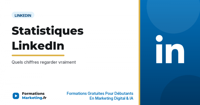 Statistiques LinkedIn : comprendre et utiliser - formationsmarketing.fr
