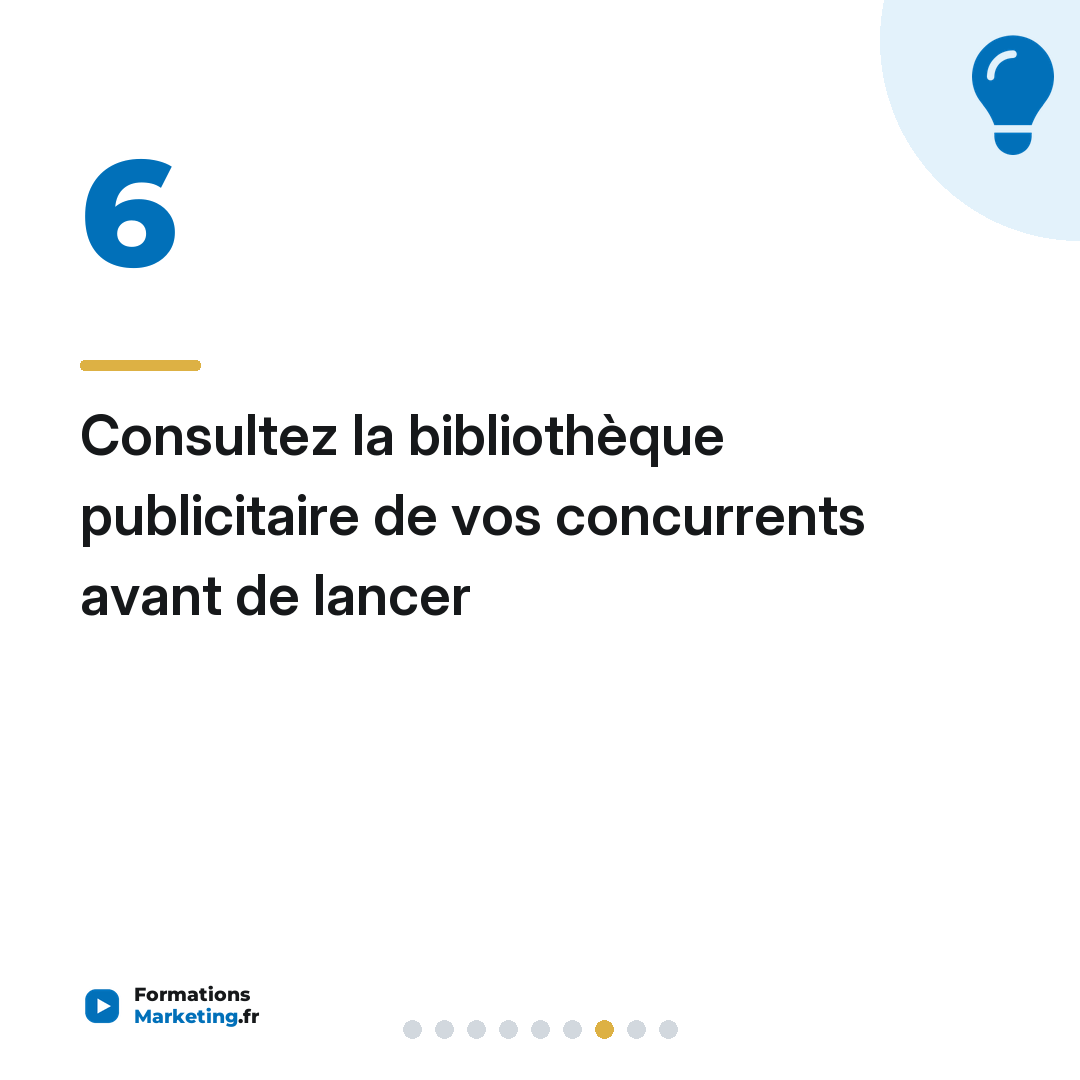 Consultez la bibliothèque publicitaire de vos concurrents avant de lancer