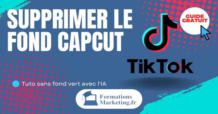 Supprimer arriere-plan CapCut tuto sans fond vert