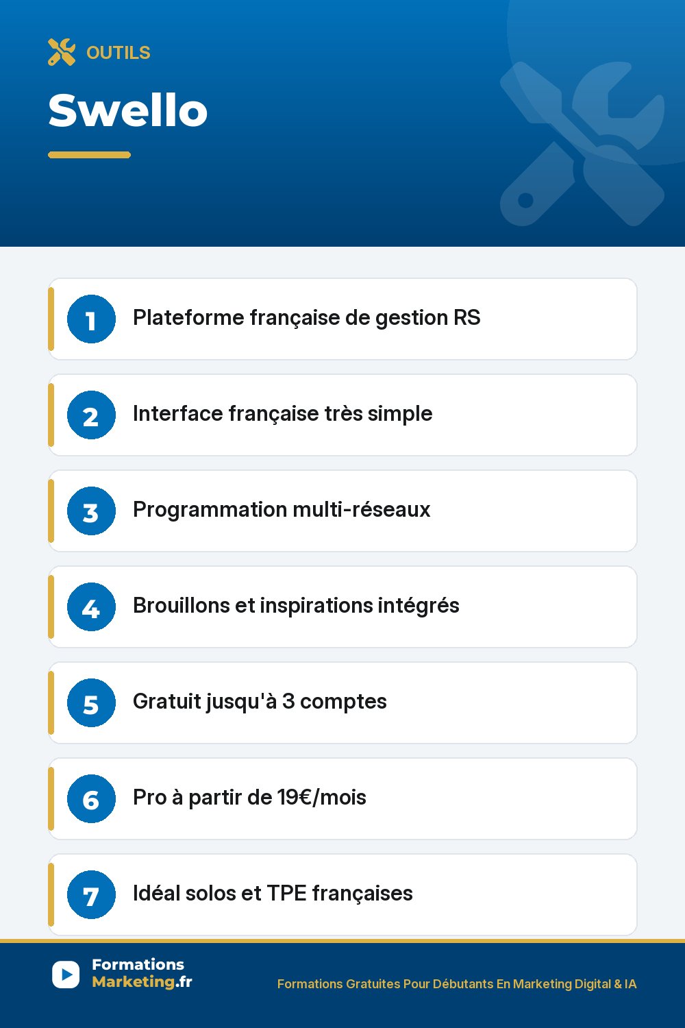 swello pinterest Swello : Plateforme française de gestion RS Interface française très simple Programmation multi-réseaux Brouillons et inspirations intégrés Gratuit jusqu'à 3 comptes Pro à partir de 19€/mois Idéal solos et TPE françaises