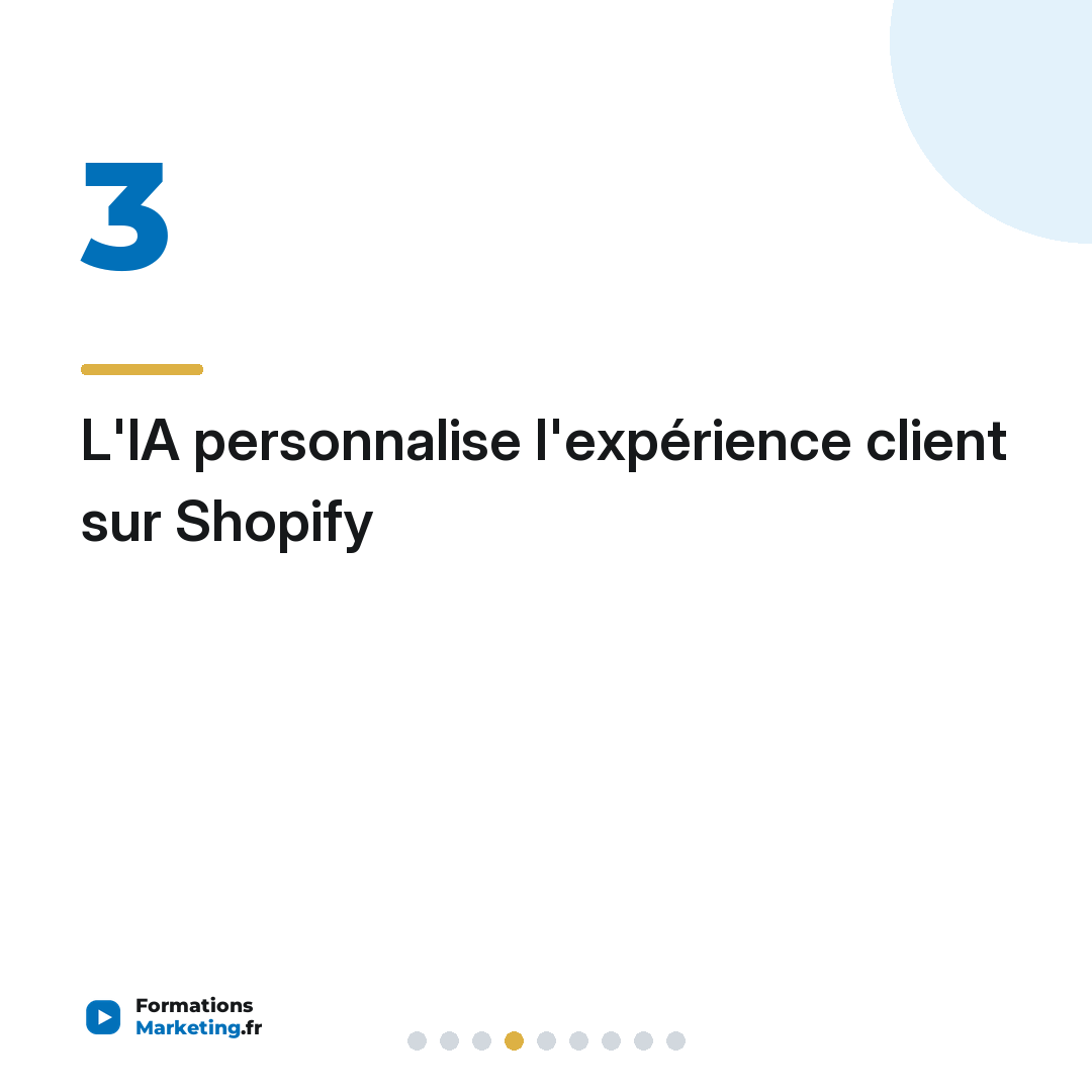 L'IA personnalise l'expérience client sur Shopify