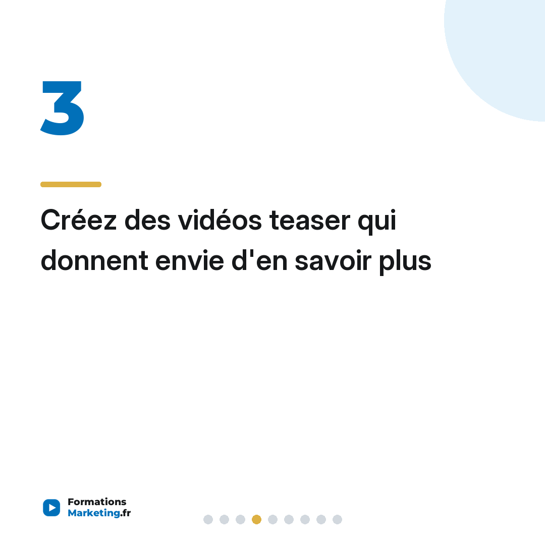 Créez des vidéos teaser qui donnent envie d'en savoir plus