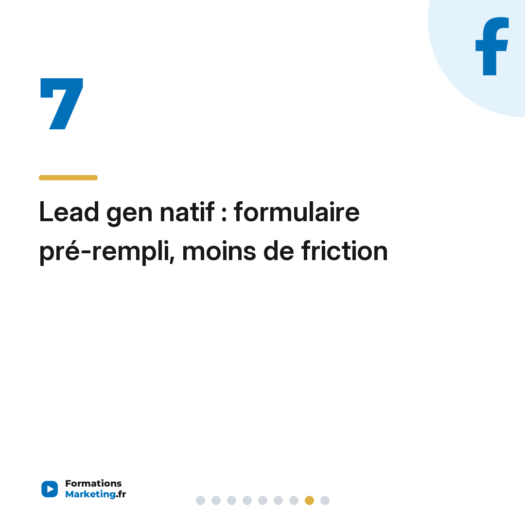 Lead gen natif : formulaire pré-rempli, moins de friction