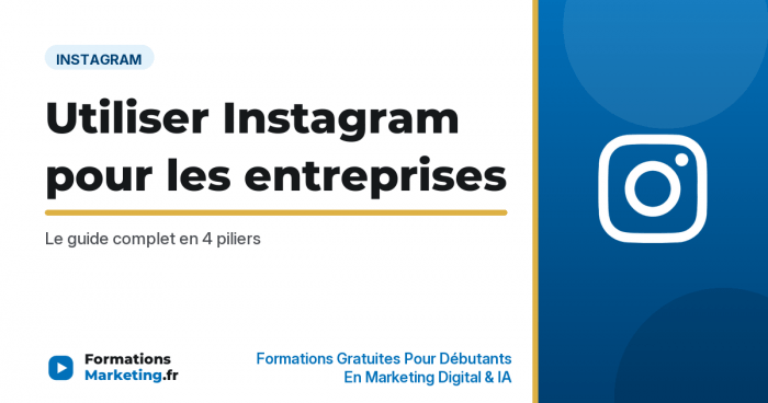 Utiliser Instagram pour les entreprises : le guide complet - formationsmarketing.fr