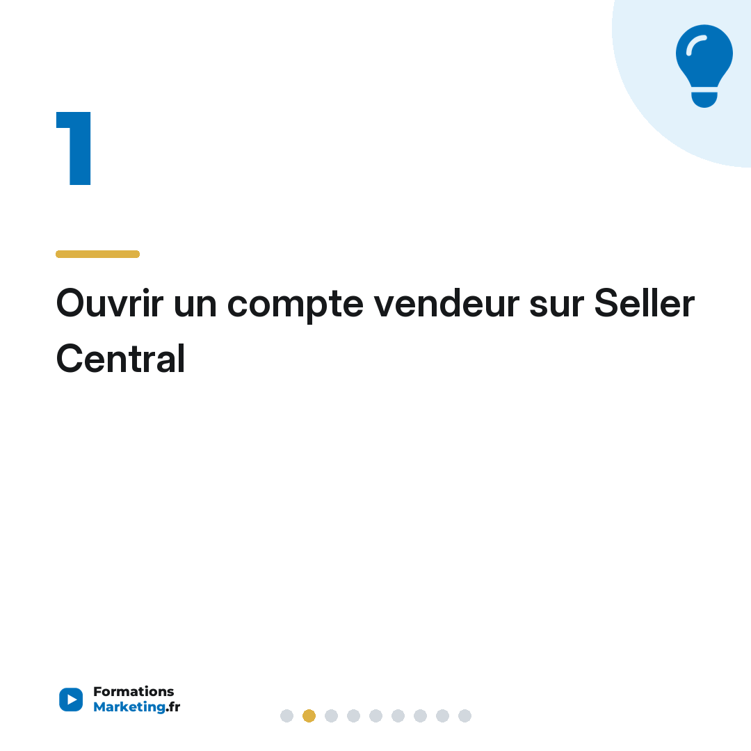 Ouvrir un compte vendeur sur Seller Central