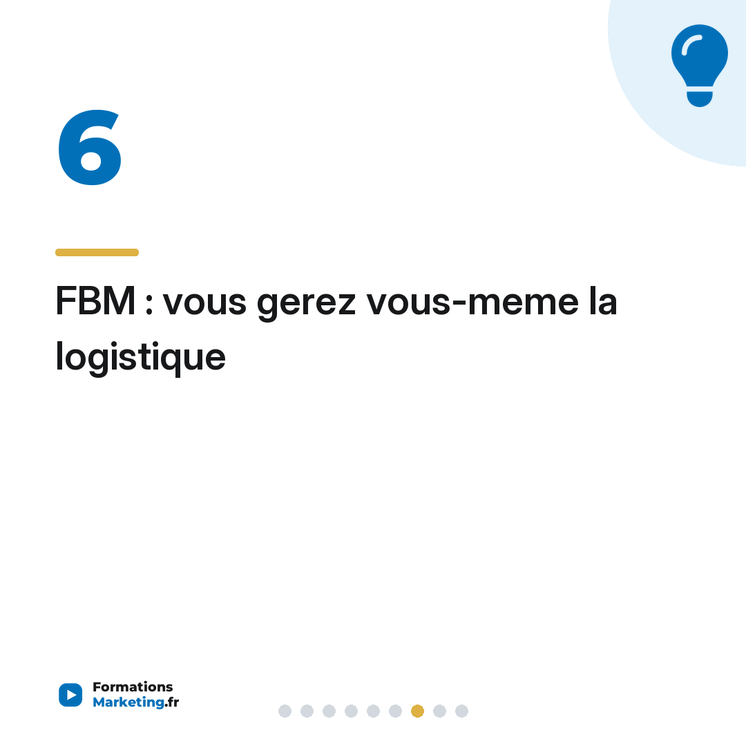 FBM : vous gerez vous-meme la logistique