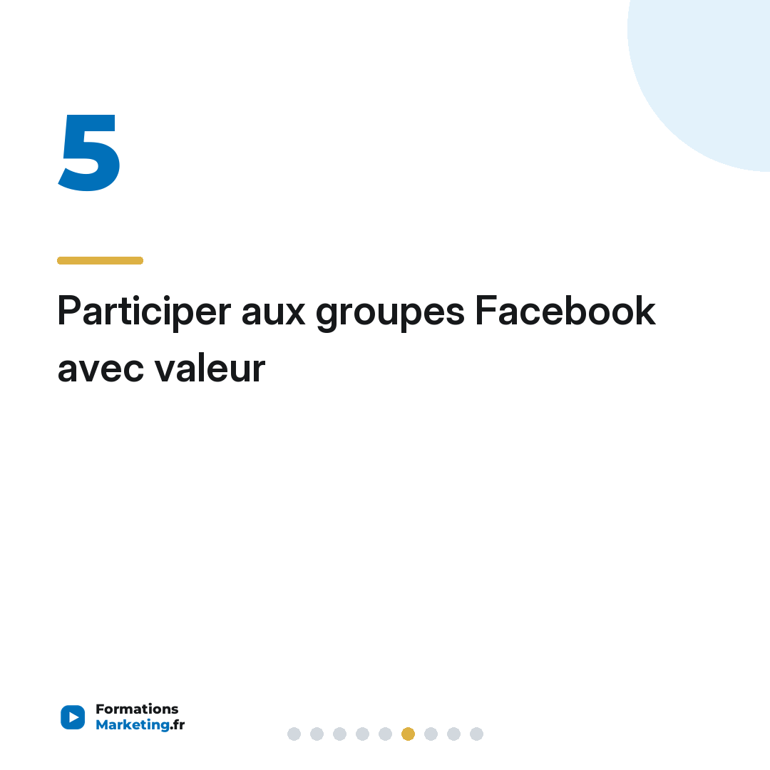 Participer aux groupes Facebook avec valeur