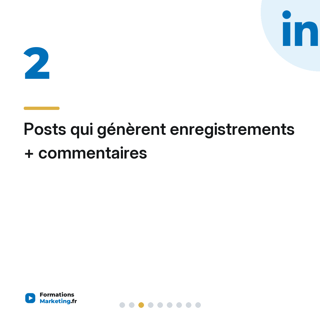 Posts qui génèrent enregistrements + commentaires