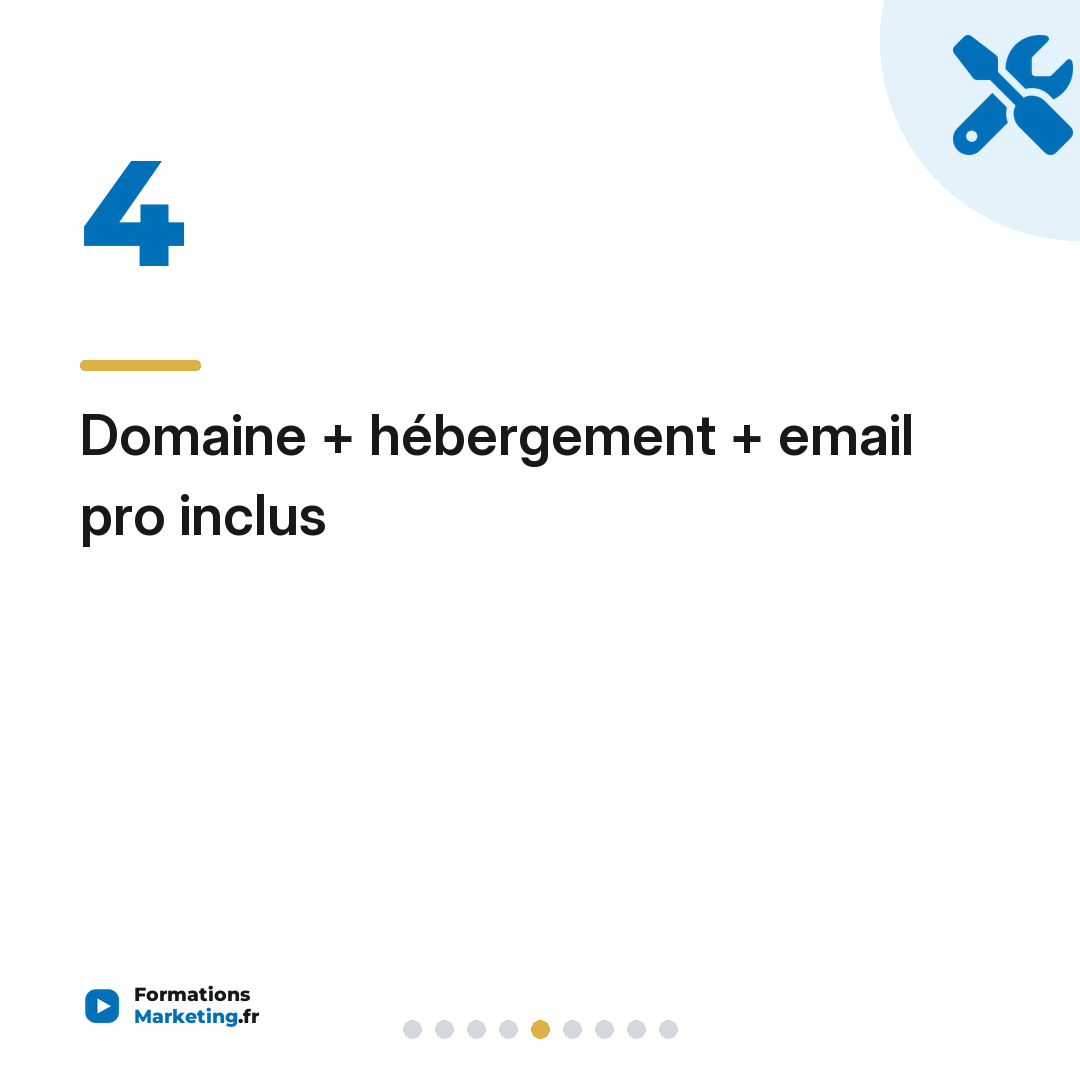 Domaine + hébergement + email pro inclus