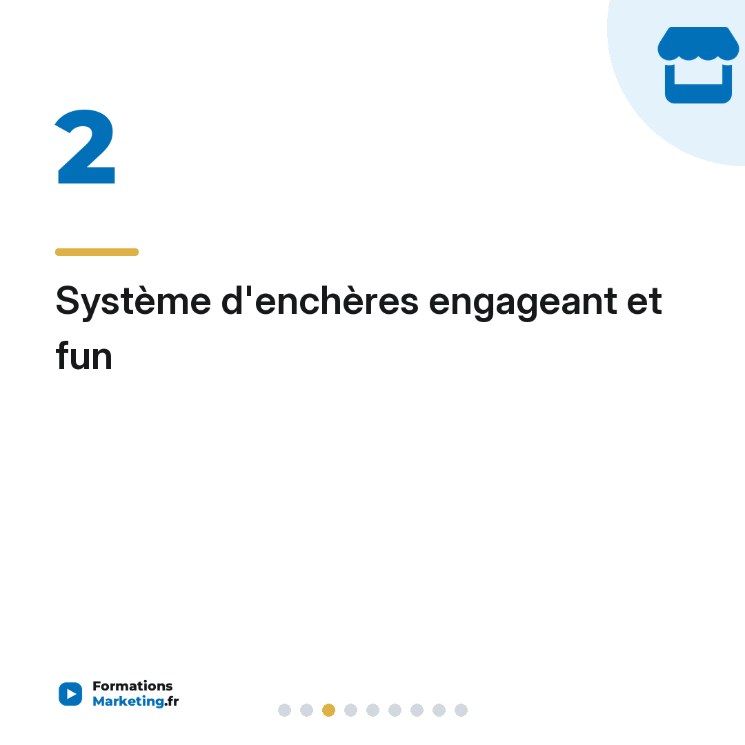 Système d'enchères engageant et fun