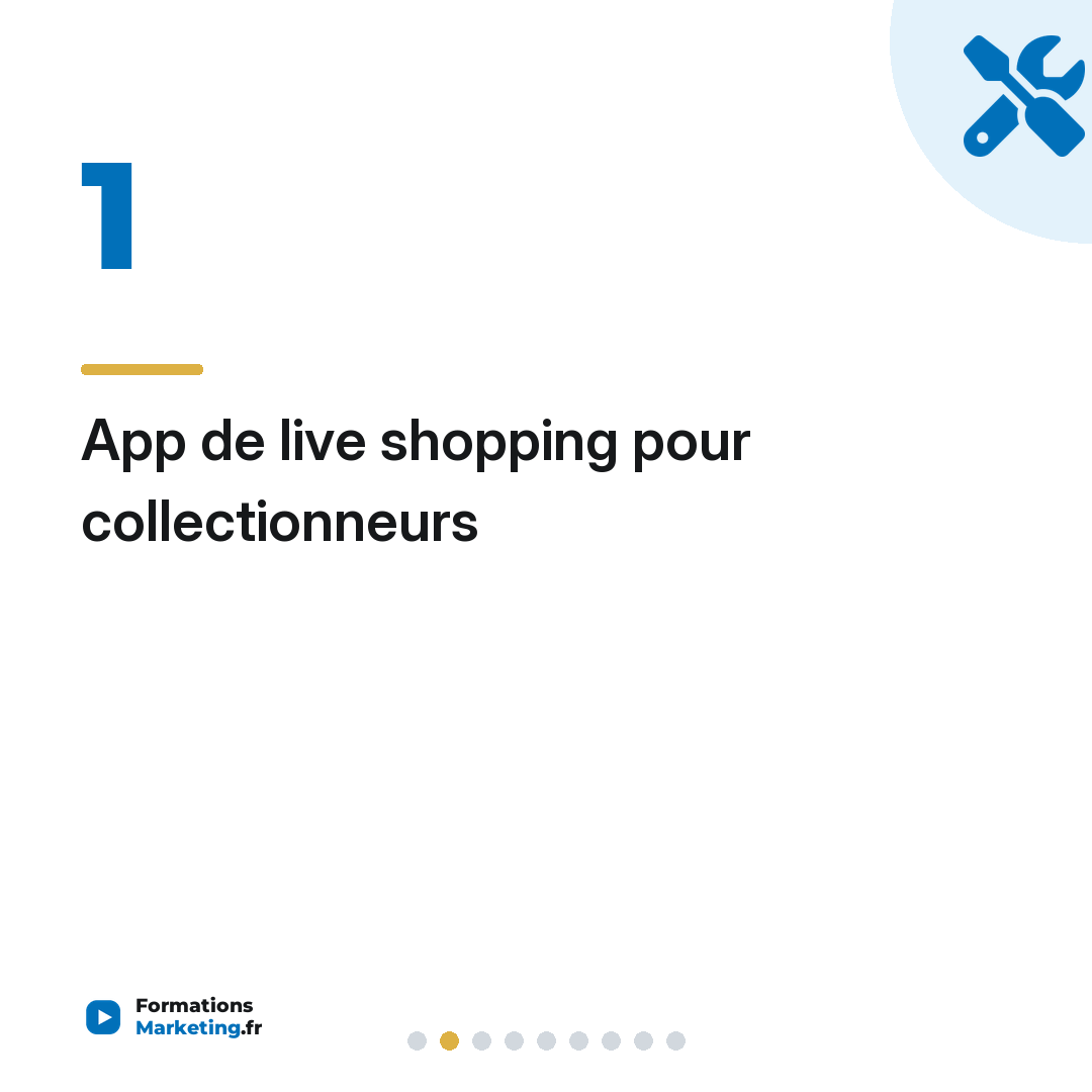 App de live shopping pour collectionneurs