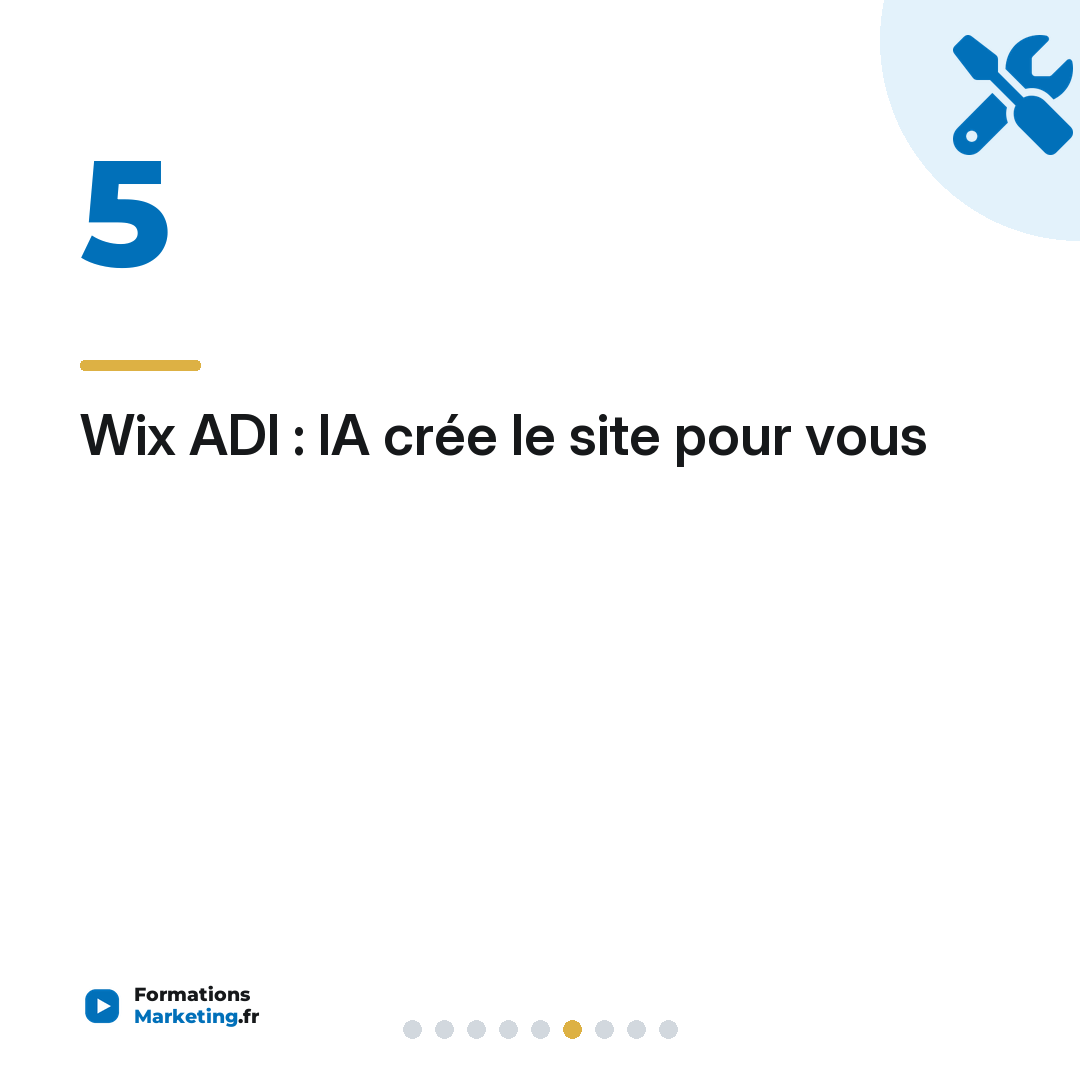 Wix ADI : IA crée le site pour vous