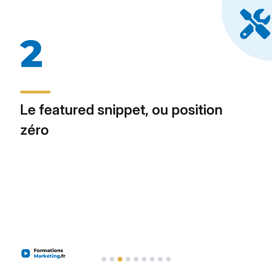 Le featured snippet, ou position zéro