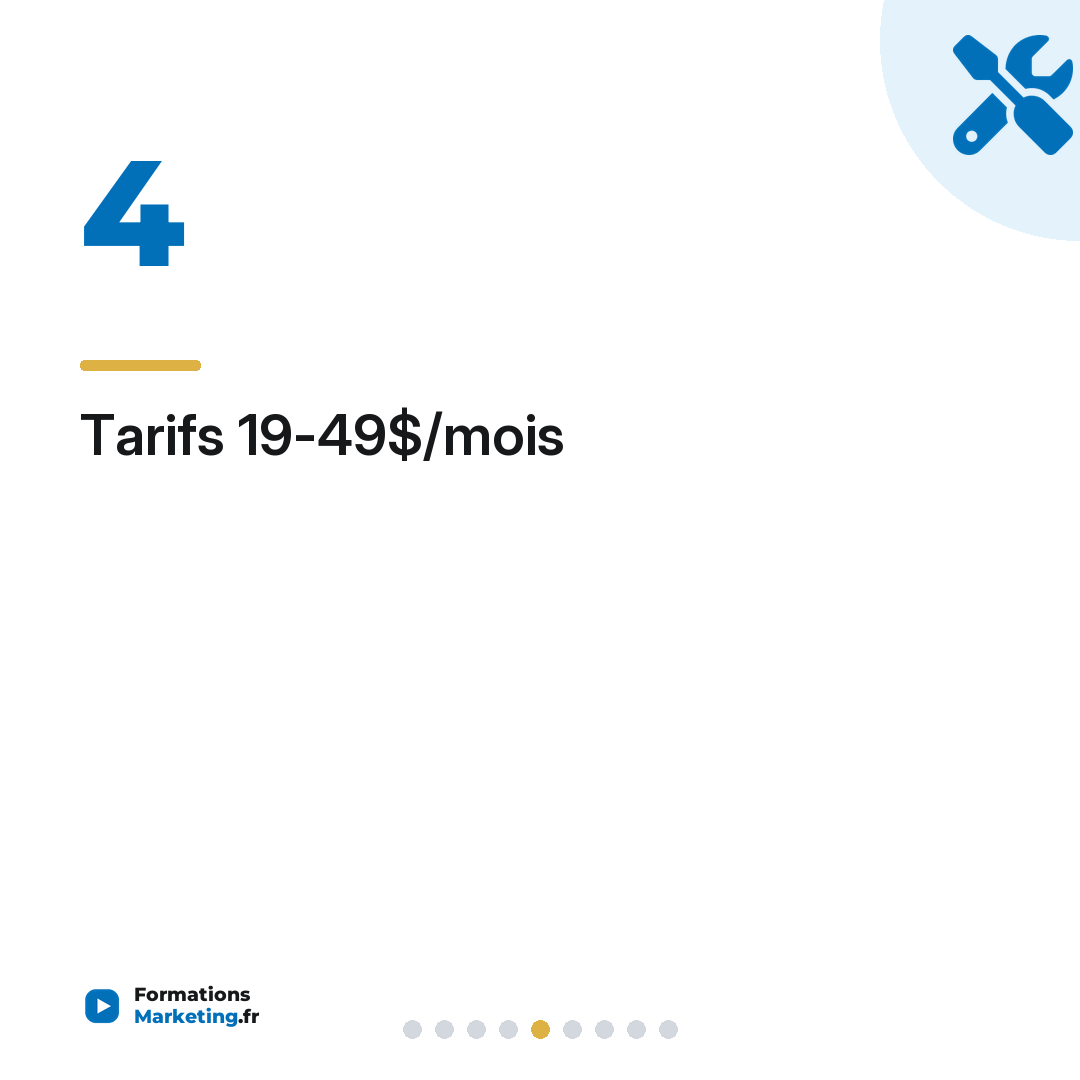 Tarifs 19-49$/mois
